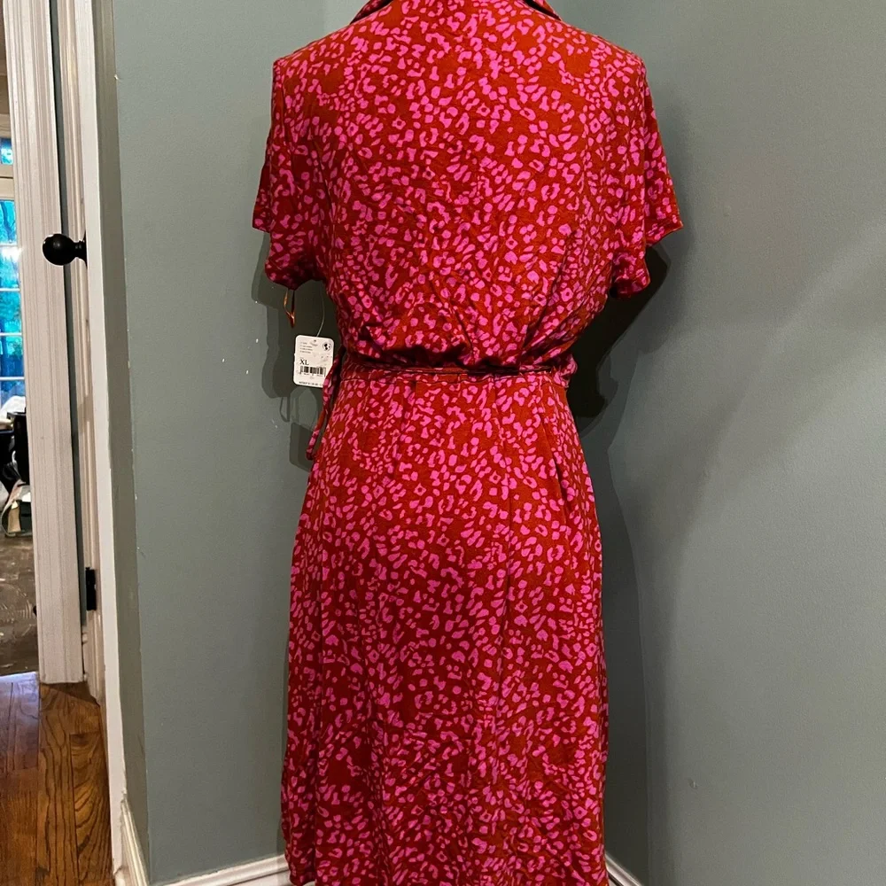 Free People Red Dress Size XL Baby Doll Summer Womens.
